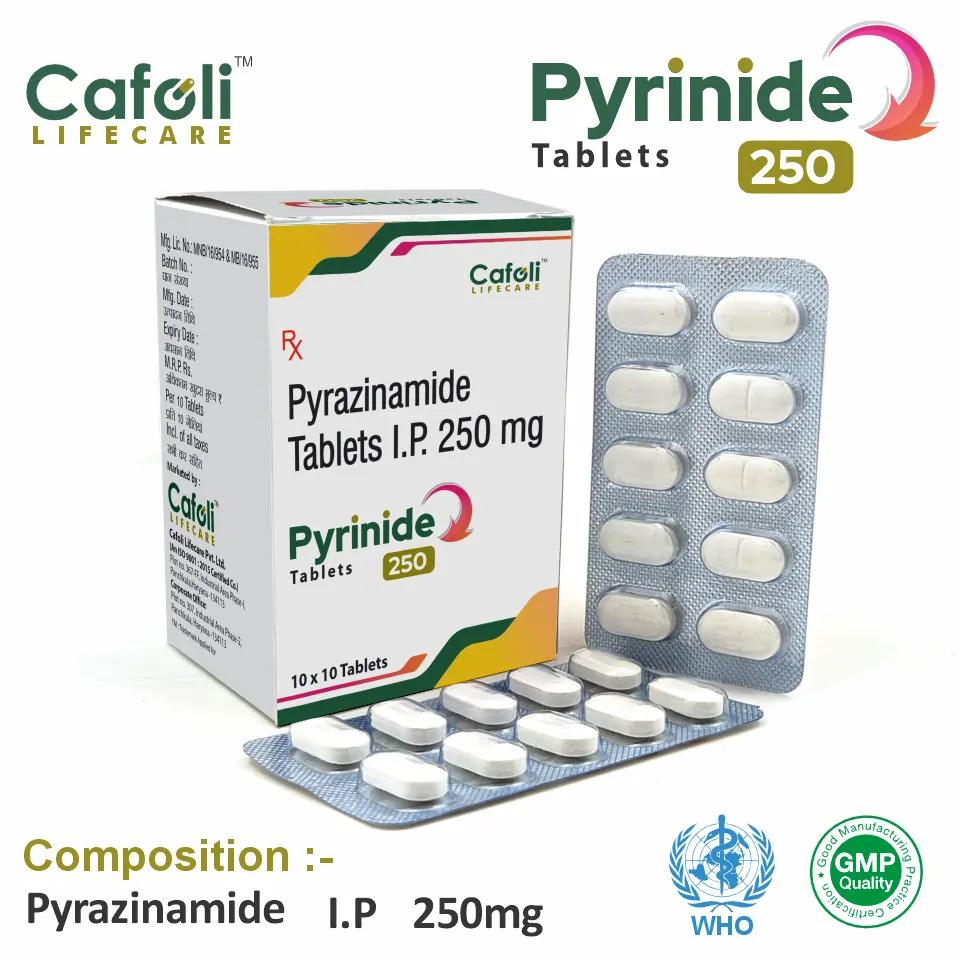 Pyrazinamide 250mg tablet best price for pharma franchise
